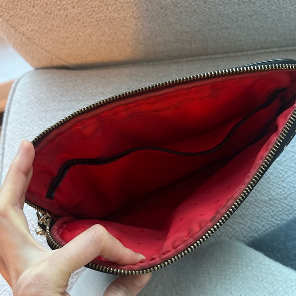 Kate Spade plaid leather crossbody/clutch with detachable strap (Toronto) - Picture 5 of 5